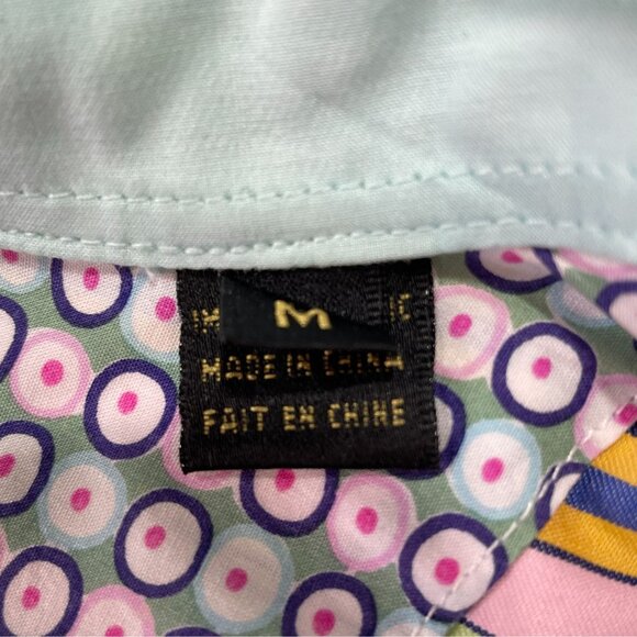 Bugatchi Uomo Striped Shirt Preowned Cotton Pastel Smart Casual Artsy Unique - Picture 4 of 13